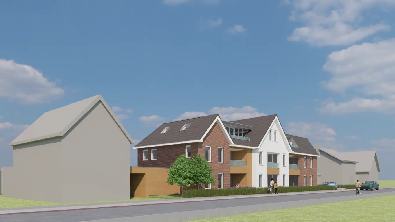 Balkon van een van de appartementen aan Klapstraat 123-125
