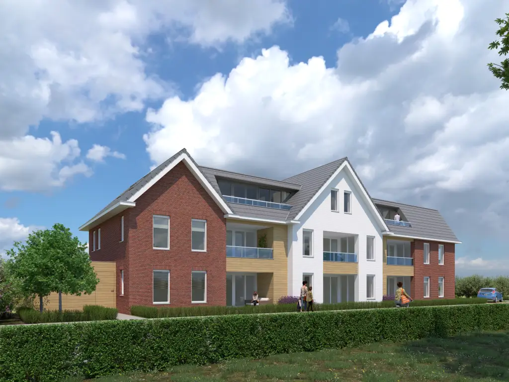Impressie van de nieuwe appartementen aan Klapstraat 123-125 in Westervoort